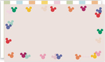 Mickey Confetti Mini Note Cards