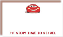 Disney and Pixar's Lightning McQueen Pit Stop Mini Note Cards