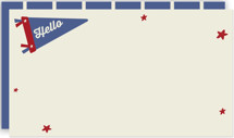 Sports Pennant Mini Note Cards