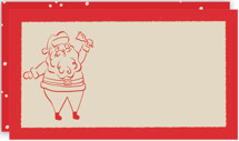 Santa Outline Mini Note Cards