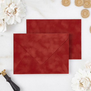 Rust Velvet Envelopes Envelopes