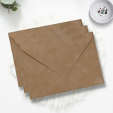 A7 Camel Velvet Envelopes (Set of 10) Envelopes