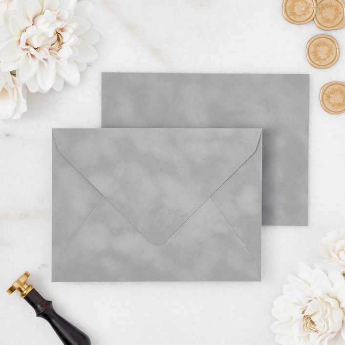 Gray Velvet Envelopes Envelopes by PAPER and LACE Minted