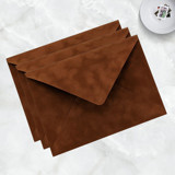 A7 Brown Spice Velvet Envelopes (Set of 10) Envelopes