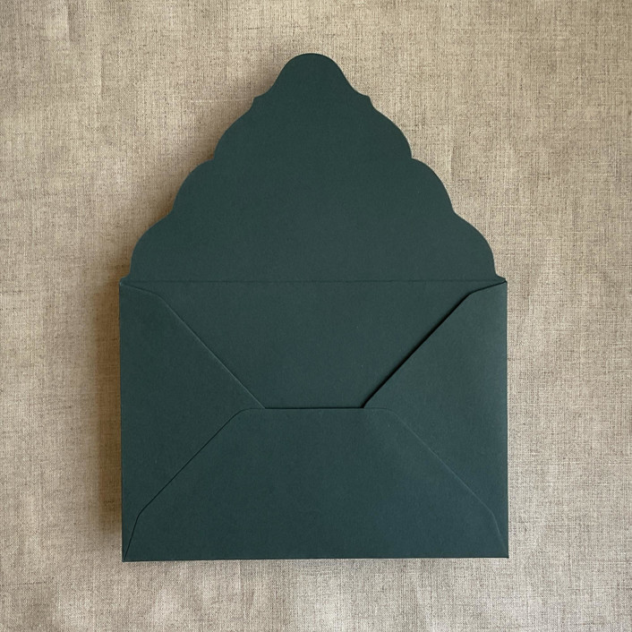 Racing Green A7 Venetian Flap Envelope | Pack of 25 Envelopes by Ivory ...