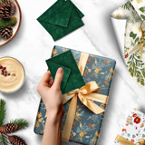 Mini Green Velvet Envelopes with Blank Note Cards for Gifts (set of 10)