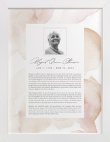 Flow Obituary Print Memorial Obituary Prints