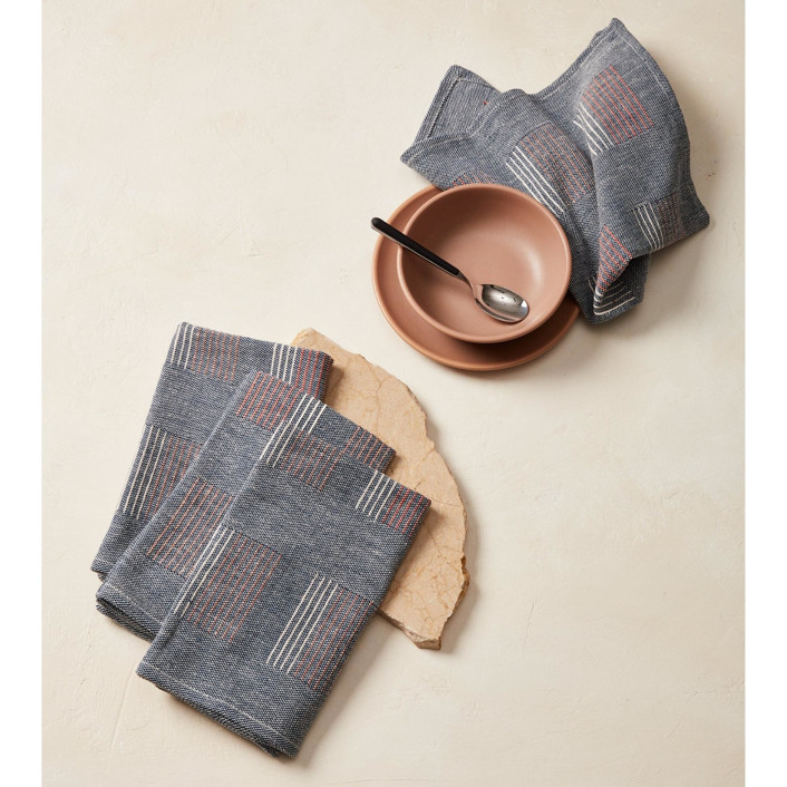 Stacks Napkin Horizon Set of 4 Napkins by MINNA Goods Minted