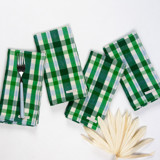 Josefina Plaid Handwoven Cotton Napkins, Set of 4 Napkins
