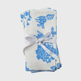 Garden print napkin, blue, set of two Napkins