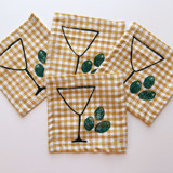 Martini Cocktail Napkin Set Napkins