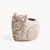 Handmade Terracotta Pot - Horned Owl Planters