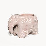 Handmade Terracotta Pot - Folk Elephant Planters