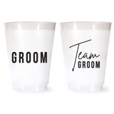Team Groom Cups Shatterproof Plastic Bachelor Party Cups Paper and Plastic Cups