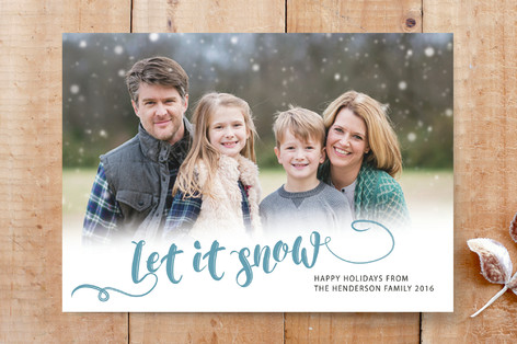 Let it snow holiday Custom Stationery