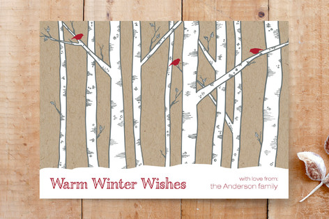 Warm Winter Woods Custom Stationery