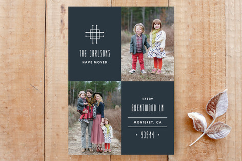 Grille Moving Announcement Custom Stationery