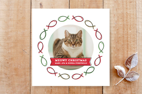 Meow-y Christmas Custom Stationery