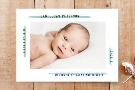 Modern Painted Frame Custom Stationery