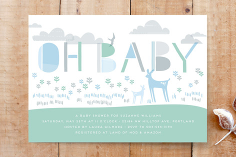 Stamped Scene Custom Stationery