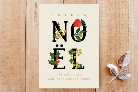 Noel Flowers Custom Stationery