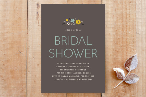 Simply Floral Invitation Custom Stationery