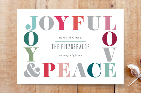 Typographic Border Custom Stationery