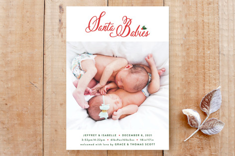 Santa Babies Custom Stationery