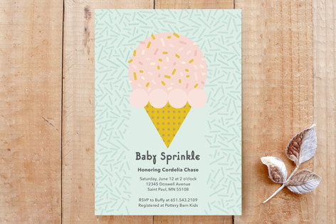 Ice Cream Sprinkle Custom Stationery