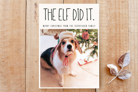 The Elf Did It Custom Stationery