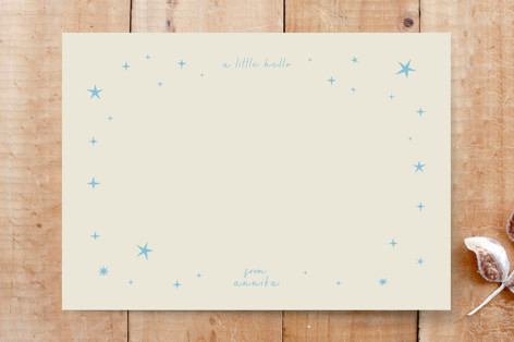 Twinkle Stars Custom Stationery