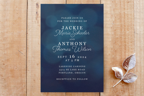 Midnight Glow Custom Stationery