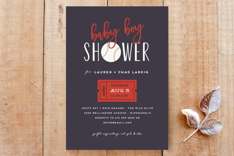 Baseball Two Custom Stationery