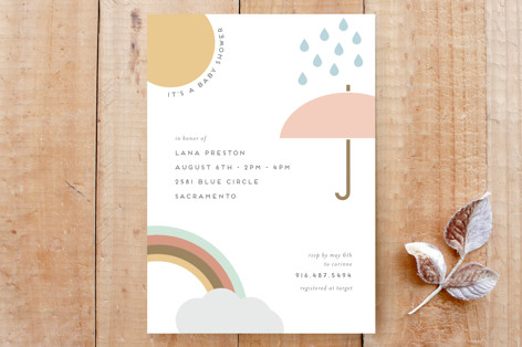 Sunshine Rainbow Sky  Custom Stationery
