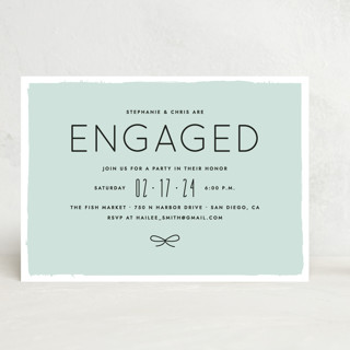 Knotted Engagement Party Invitation Custom Stationery