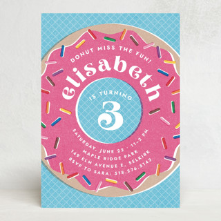 Donut Miss the Fun! Birthday Invitation Custom Stationery