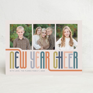 Retro New Year Cheer Custom Stationery