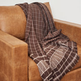 Treacle Queen Size Brown Bedspread In Organic Cotton Quilts and Bedspreads