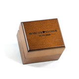 Personalized Names Wood Ring Box - Single Slot Ring boxes