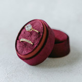 Marsala Ring Box (Double Slot) Ring boxes