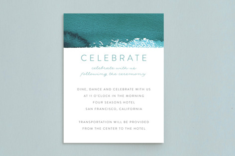 Minimal Abstract Mitzvah Reception Cards