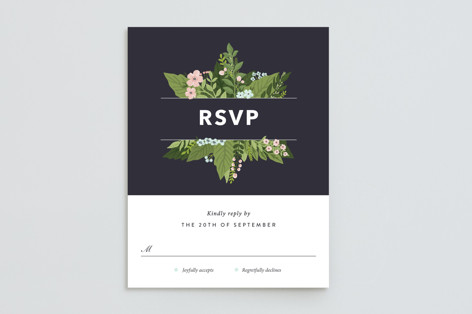 Botanical Mitzvah Mitzvah RSVP Cards