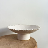 Scalloped Pedestal Bowl - Short Serving Bowls