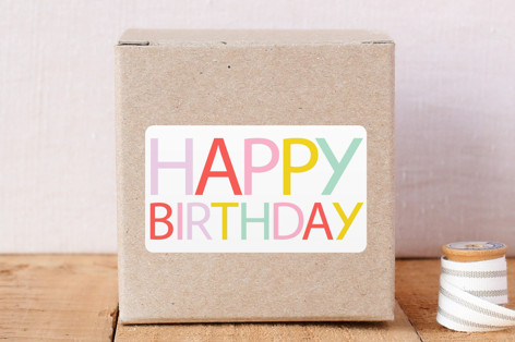 Birthday Present Stickers