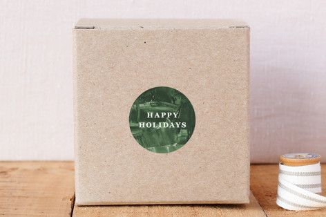 Painted Holiday Envelope Seal Stickers