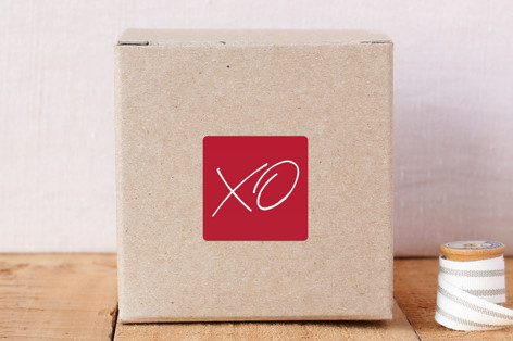 Inked XO Envelope Seal Stickers