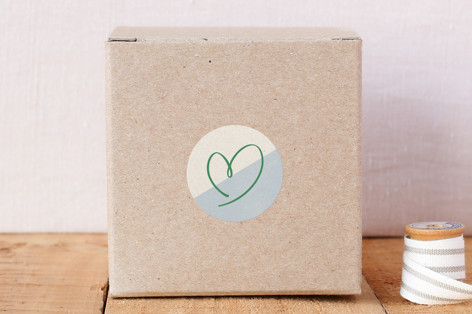 Diagonal Color Block Envelope Seal Stickers