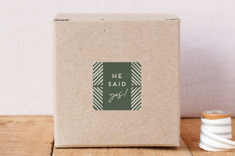 Herringbone Frame Envelope Seal (He) Stickers