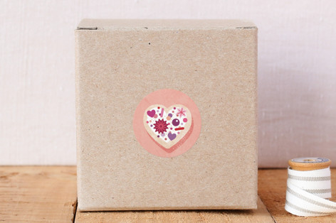 Heart Cookie Envelope Seal Stickers