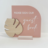 Palm Guestbook Sign Wedding Signs